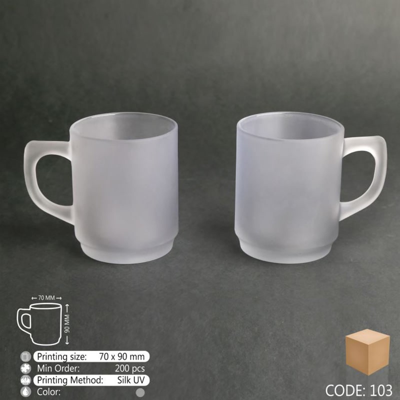 لیوان شیشه ای یخی کد 103 لیوان شیشه ای یخی کد 103